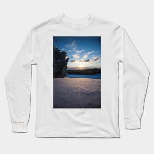 Snowy Sunrise Long Sleeve T-Shirt